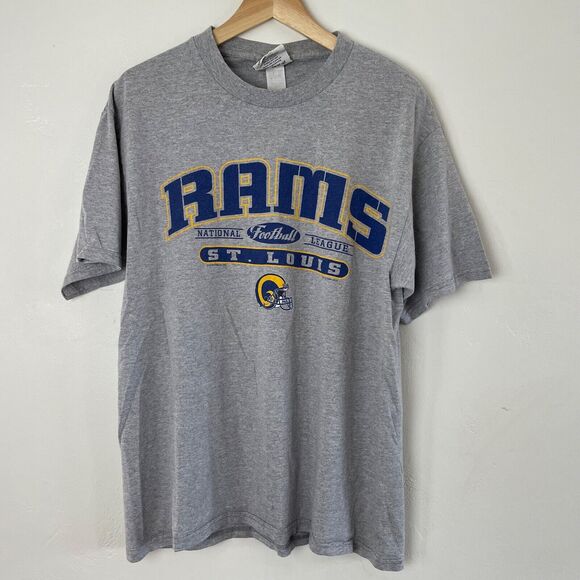 Vintage Lee Sport St Louis Rams Football Shirt Gray‎ Men’s Size Large NFL - Picture 1 of 6